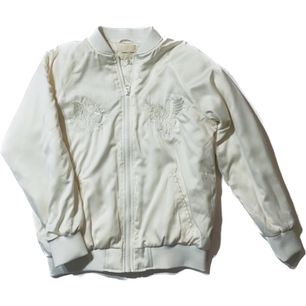 Silence + Noise Monochromatic Souvenir Bomber Jacket Urban Outfitters XS - Picture 3 of 12